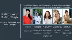 Healthy Living Healthy Weight Virtual Event Flyer