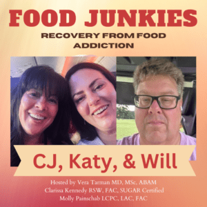 CJ, Will, and Katy a Personal Story of Food Addiction group picture