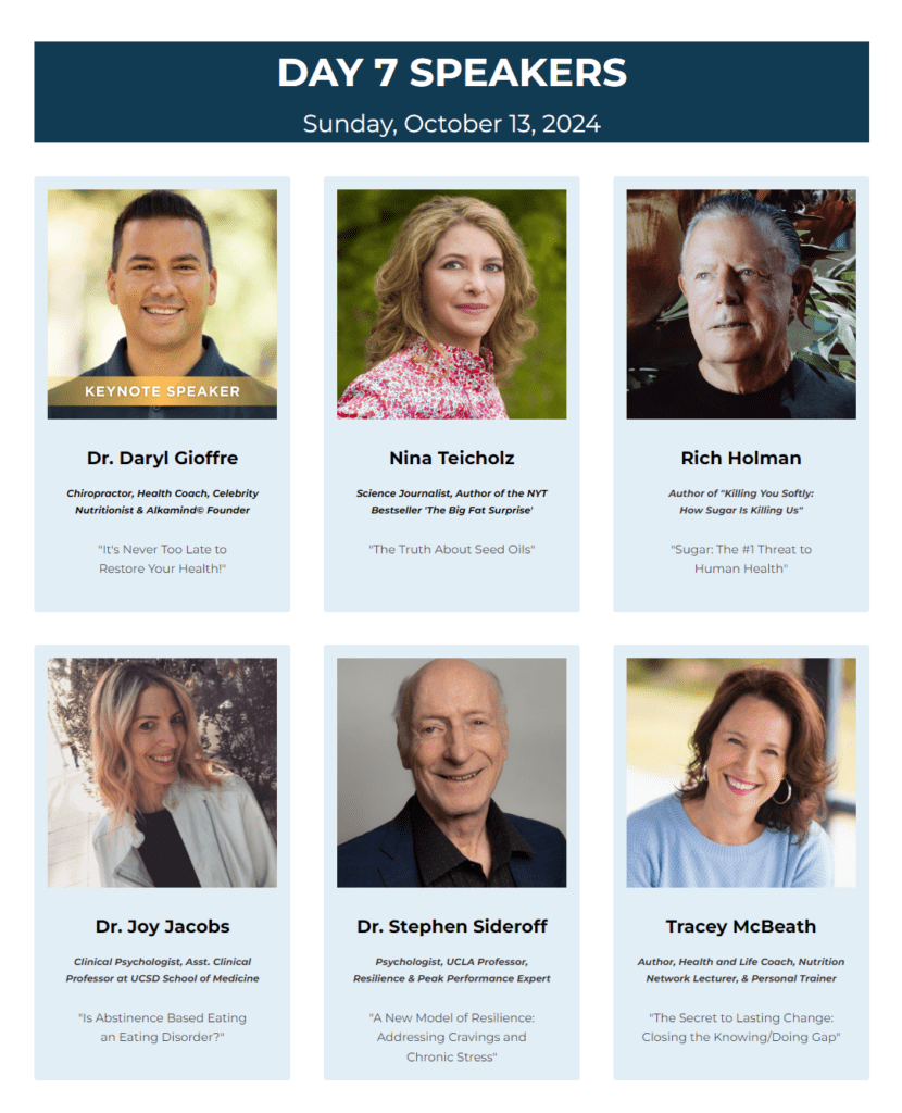 10th Annual Kick Sugar Summit Day 7 Speakers